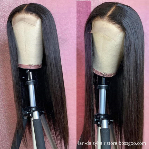 Fast Shipping HD Lace   Wig 100% Brazilian Straight  Human Hair,150% density 4x4  Thin Transparent HD Lace Frontal Closure Wigs